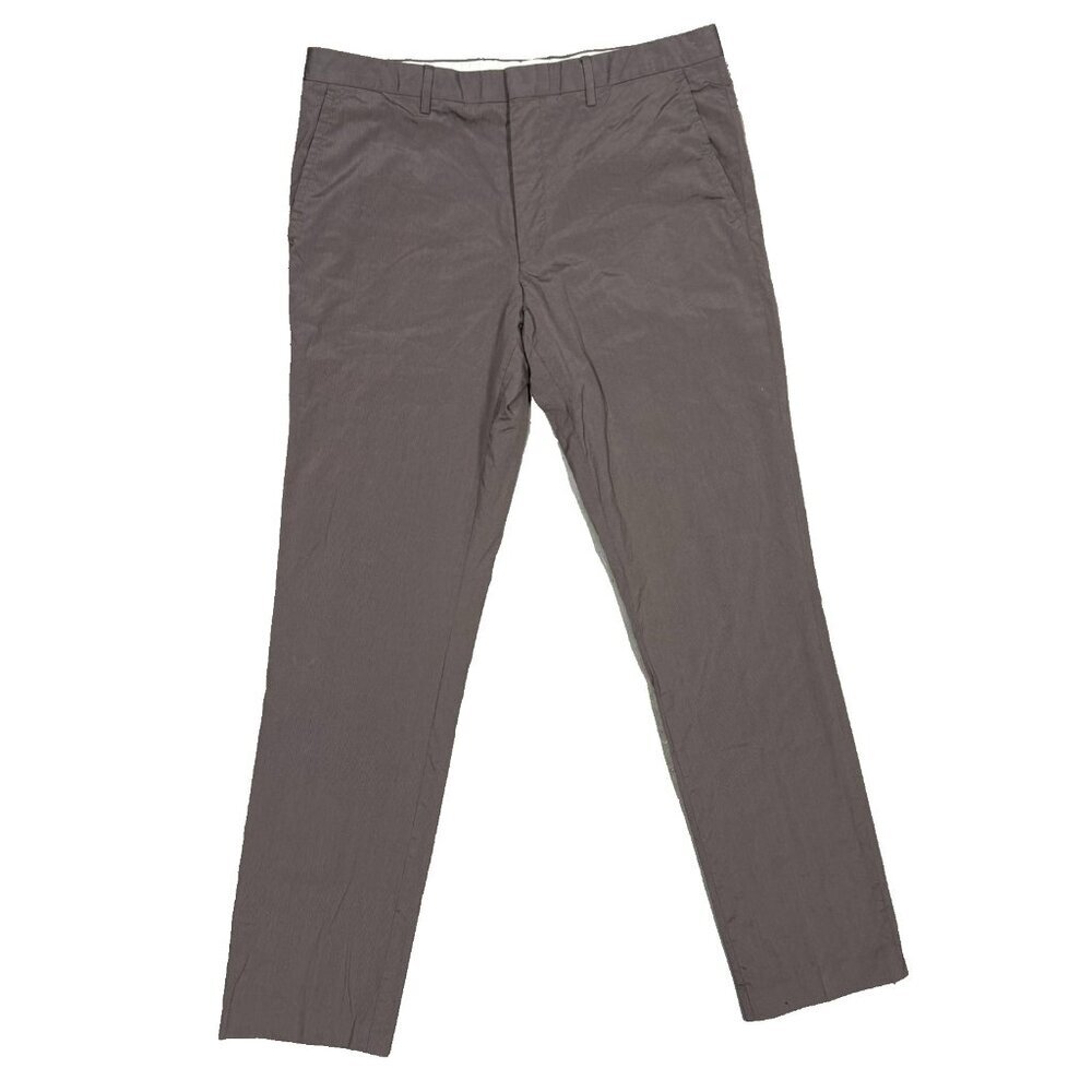 Hugo Boss Stretch Cotton Pants "Eagle/Shape" Striped Grey 34x33